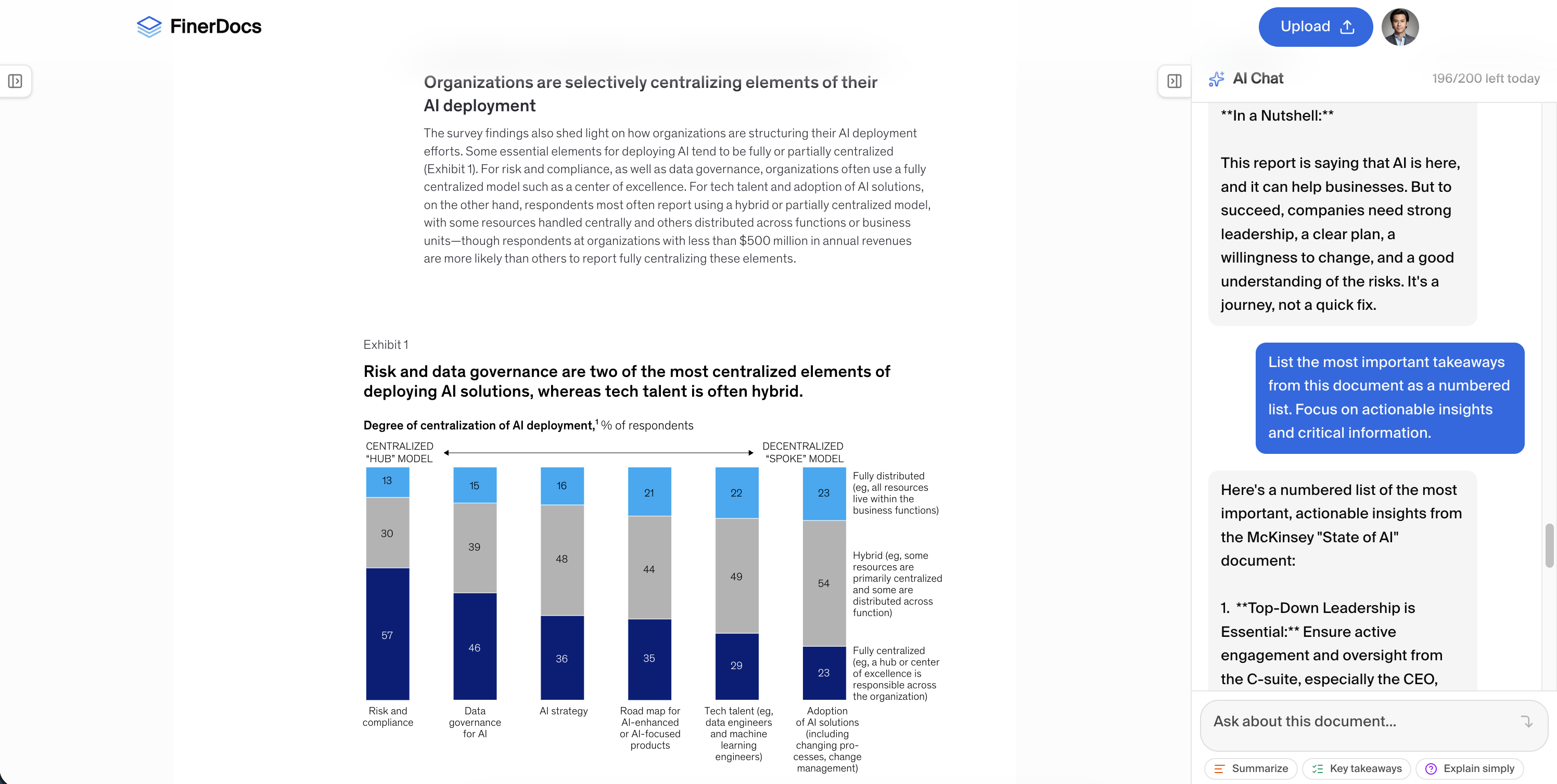 AI Chat feature preview